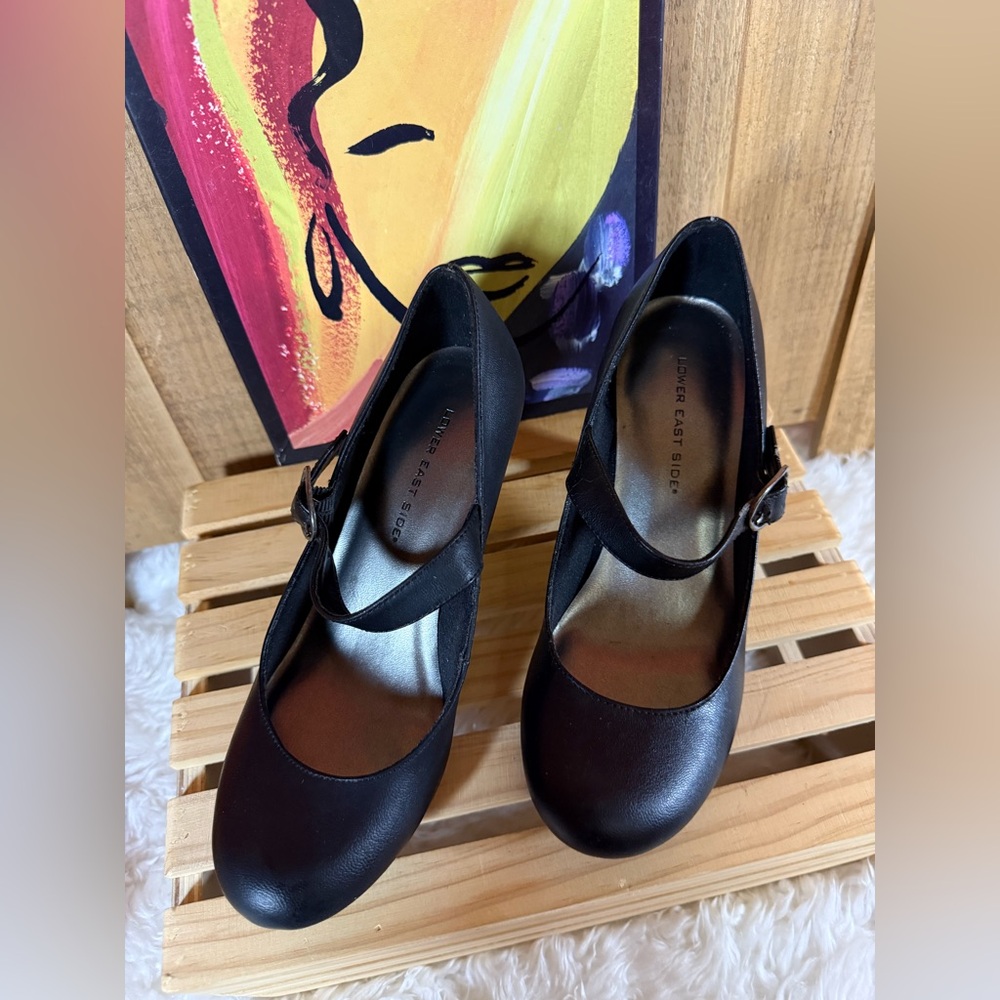 Lower East Side Women’s Shoes Mary Jane Classy Black Kimberly 2.5” Pumps Sz 6 - Picture 3 of 10